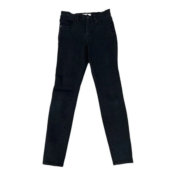 Madewell 9" Mid-Rise Skinny Jeans in ISKO Stay Black™ - Picture 3 of 8